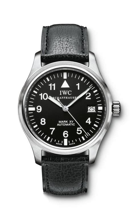 IWC Pilot Mark Xv IWC Pilot's Watch Men's Black Watch Mark 